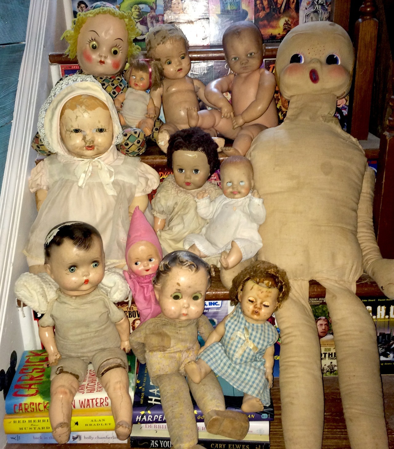 moveslikekeithrichards:to clarify, these arent all my haunted dolls, just the baby