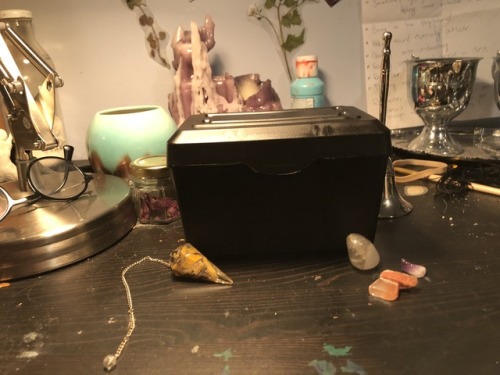 thegreenwitchbitch:new grimoire idea: instead of a book, I bought an index card box and some divider