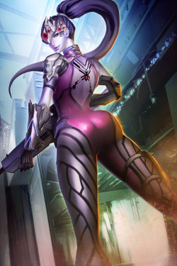 sakuyasworld:    Overwatch fanart of Widowmaker, one