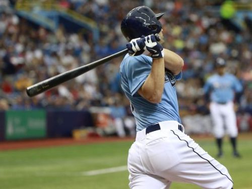 hugyerbud:  Grady Sizemore  (best jock porn name ever!) looks pretty good in his new Tampa Bay Rays uniform…but I still like him better out of it. Welcome to the team, sport…