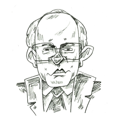 Bernie is really fun to draw. Another reason he would make a good president.