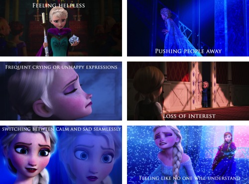 inwhichifeelallthefeels:  the-english-honeybadger:  thesegirlsareperfectprincesses:  Conceal… Don’t feel…  So wait does this mean that if we took away the whole being able to produce ice thing. This movie might have been about depression?  Disney