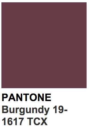 Colors Pantone 19 1617 Tcx Burgundy