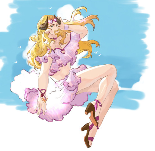 I want to see Ladiva in cute dress, please ;;