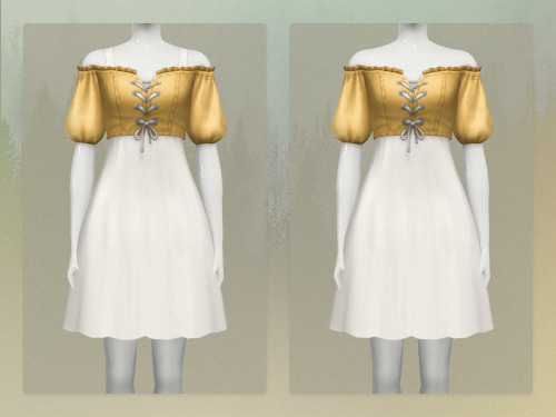 nords-sims:Gaenor Dress:Another one! This is a shorter version of Azenor Dress.Obviously, I made it 