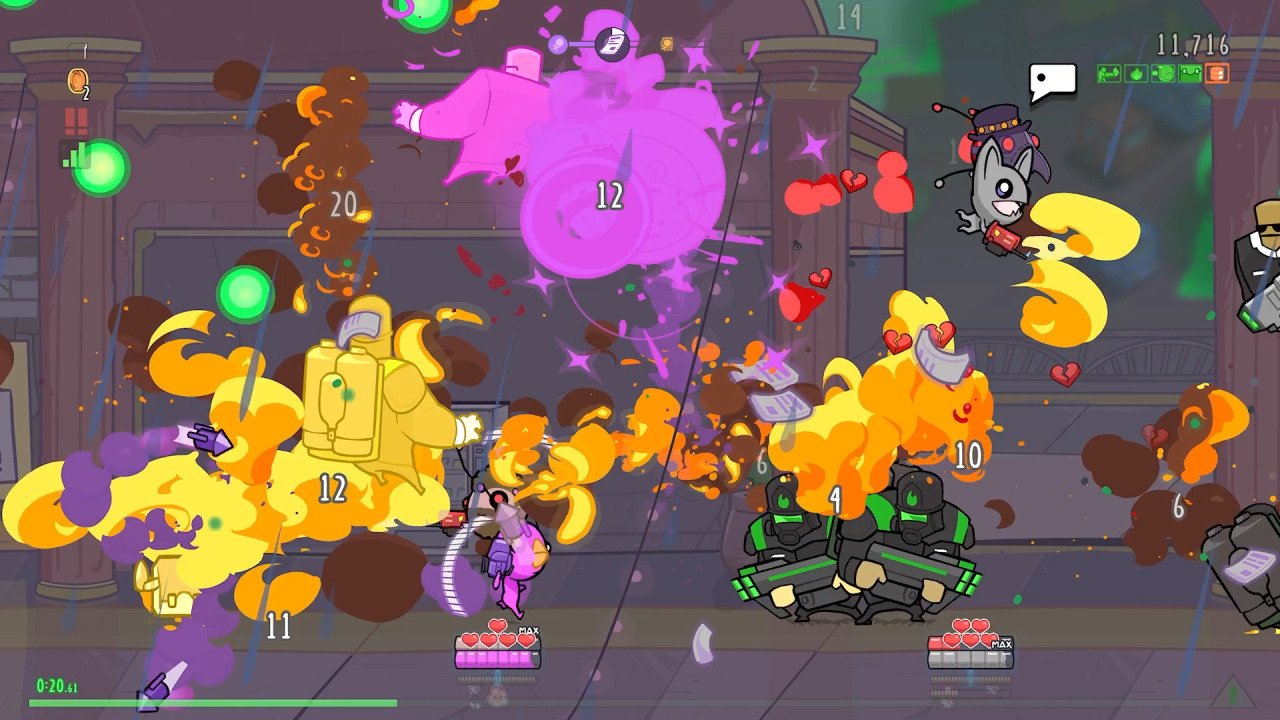 Alien Hominid Invasion, Colorful, Explosions, Switch, Multiplayer, The Behemoth, Cutesy, Aliens