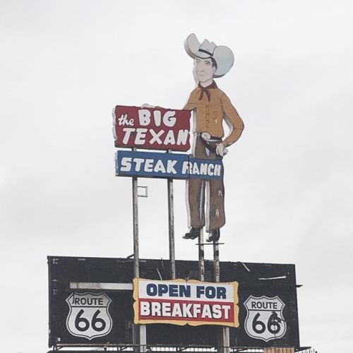 Howdy #ironmaidenvoyage2018 (at World Famous Big Texan Steakhouse)