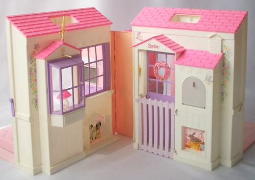 fyretrobarbie:Barbie Folding Pretty House (1997)