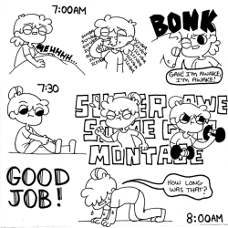 doodleforfood:My submission to hourly comic day. Unfortunately I’m not feeling well enough to make the rest today. I’ll try finishing and posting them tomorrow.Have a great Super Bowl Sunday, everyone!