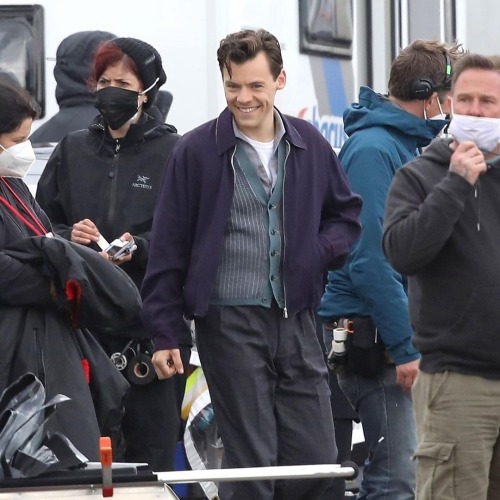 Harry on set My policeman May 14th 2021