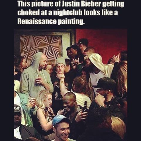 XXX #beiber #choked #renaissance #painting #caravagio photo