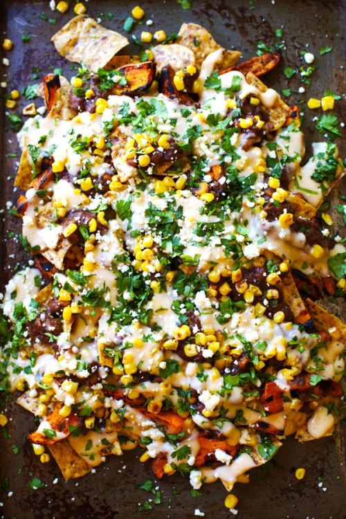 weightwatchersandweed:  Grilled Sweet Potato Nachos   INGREDIENTS for the nachos 2 large sweet potat