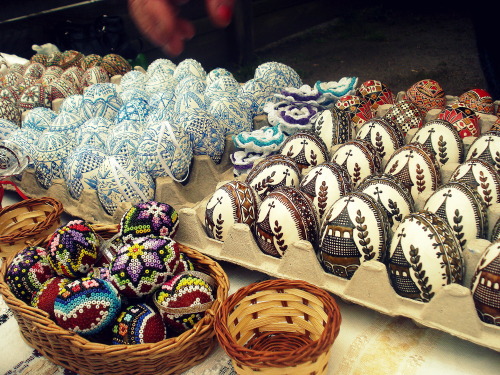 Easter eggs, each one painted manually. An old tradition in Romania