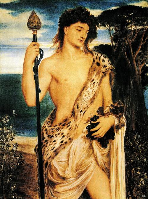 hadrian6: Bacchus.  19th.century.Simeon Solomon. British 1840-1905. oil/canvas.hadrian6.