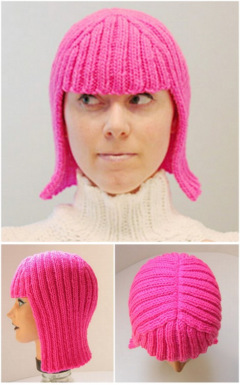 DIY Knit Wig or the Hallowig Pattern by Megan Reardon on Knitty.com. This is a pretty quick knit usi