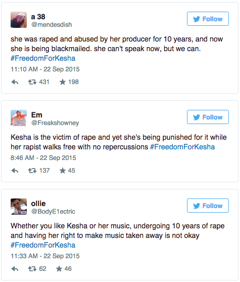 XXX salon:  People are demanding #FreedomForKesha: photo