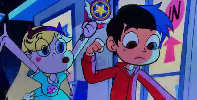 svtfoeheadcanons:  Star and Marco make indeed a good team.Notice Star fangirling