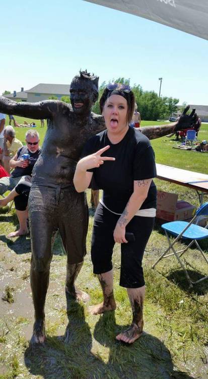 My boyfriend is really muddy!