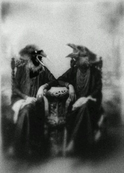 twenty1-grams:  Bird Headdresses from: http://wereblog.com/frightening-photos-from-the-past