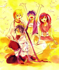 ffyeahmagi:  Alibaba, Ren Hakuryuu, Aladdin,