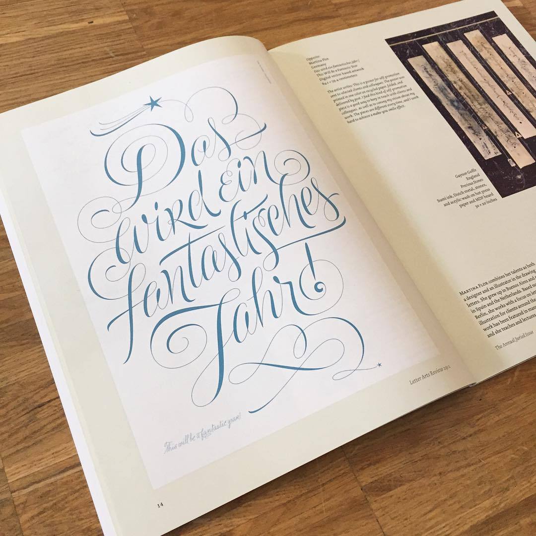 lettersbymartinaflor:
“Got my copy of Letter Arts Review featuring my work among other remarkable lettering a calligraphy artists #letterarts #typography #lettering #calligraphy #magazine #feature (at Studio Martina Flor)
”