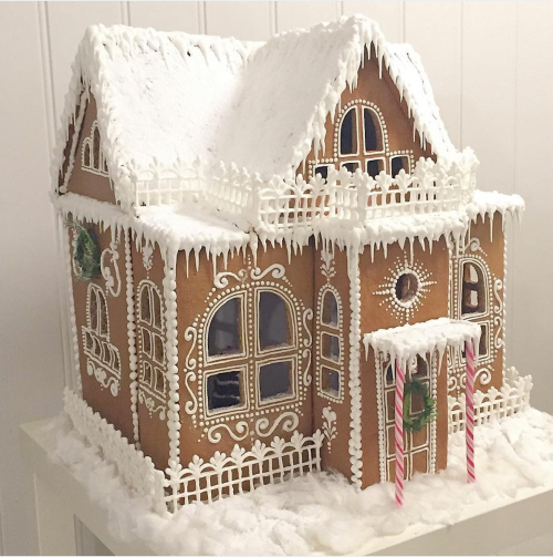 mychristmasstory:Gingerbread house inspiration