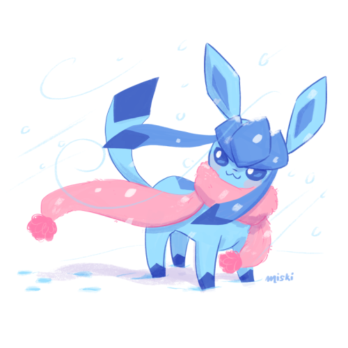 cuhelski:Glaceon commission for a facebook user.