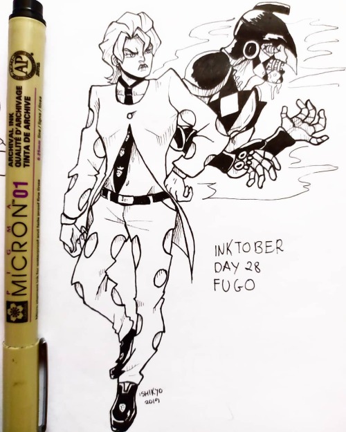 Inktober Day 28 - Fugo #inktoberday28 #inktober2019 #fugopannacotta #pannacottafugo #jjba #jjbapart5