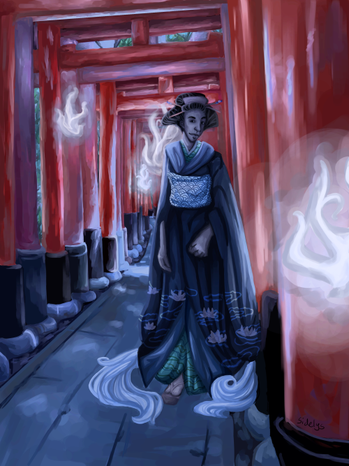 Tumblr | Pixiv | deviantArtMy digital final piece for my school coursework project on Yokai! I only 