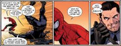 misterjjj:  Not judge. Execute. Superior Spider-Man vs. The Punisher from Avenging Spider-Man #22by Chris Yost, David Lopez and rachellerosenberg