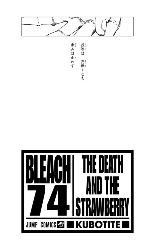 Bleach volume 74 poem