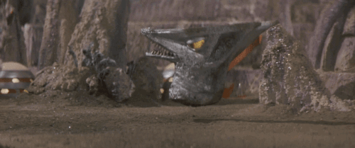 nm-gayguy:  citystompers1:  The rather short career of Space Gyaos in Gamera vs.
