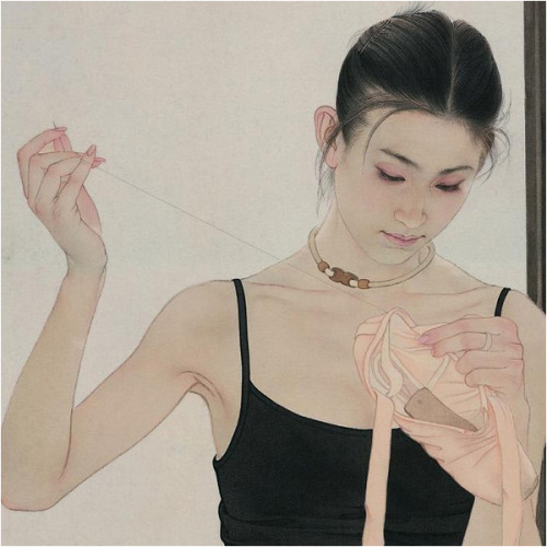 adhemarpo: He Jiaying, peintre chinois contemporain