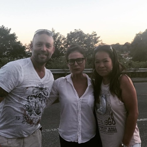 Photo by @xtinac76 “#MauraTierney so sweet and gracious. She crossed the street to take a pict