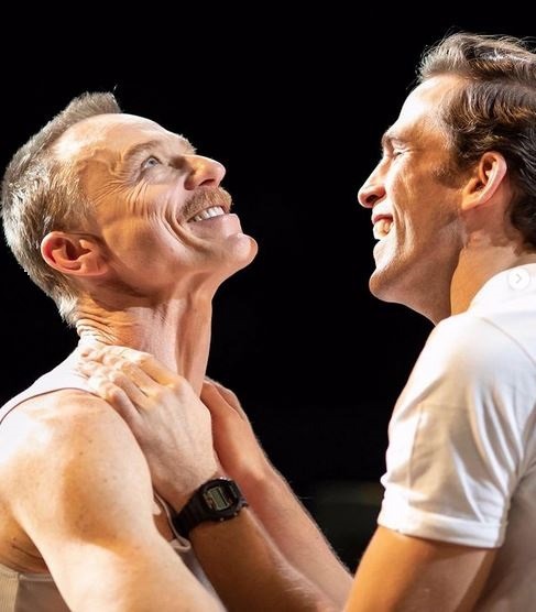 whovianfloozy: Ben Daniels and Dino Fetscher in Larry Kramer’s “The Normal Heart” at the  National T