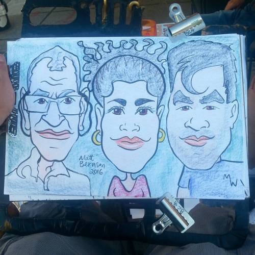 Doing caricatures at Dairy Delight!  #art adult photos