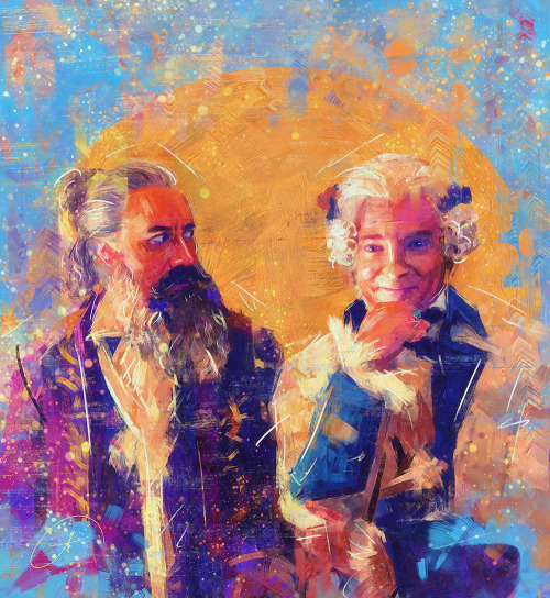 You Guys Asked For More Paintings Of These Two Dorks Together So Here's One XD