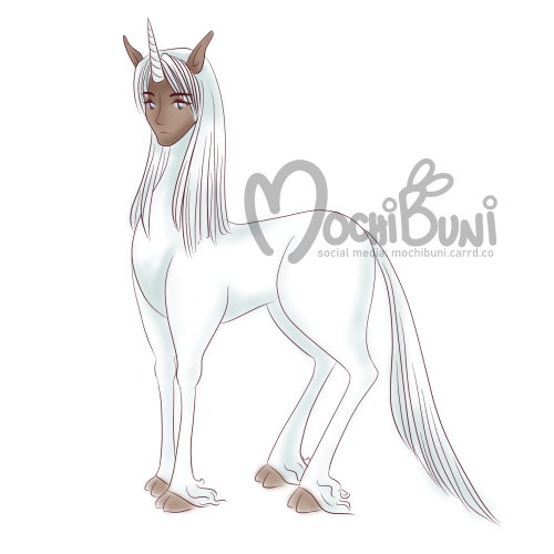 mochibuni: Pretty Unicorn Kunzite for Zellie What’s that, another cursed horse drawing?!  DAY 4 of T