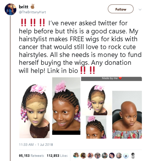 chibiyossy:gahdamnpunk:Please spread the word!! GoFundMe link Her instagram @RunwayHair_ Facebook: Q