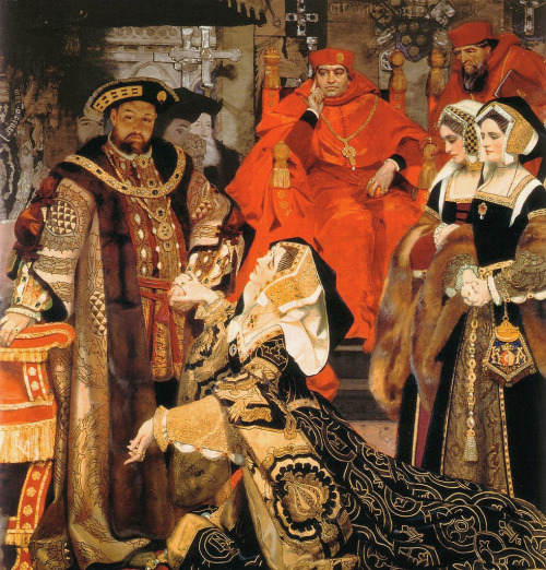 Frank Cadogan Cowper -  Henry VIII and Catherine of Aragon before Papal Legates at Blackfriars - 191