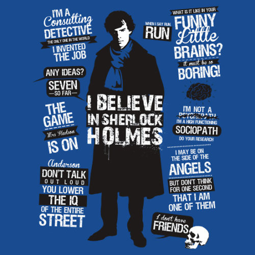 Sherlock Quotes Shirt shirt on Redbubble