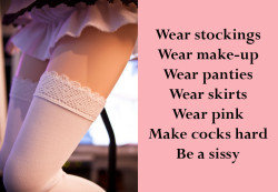 mishellesplace:  Be a sissy. 