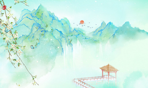 changan-moon:Gufeng style illustration by 无轩