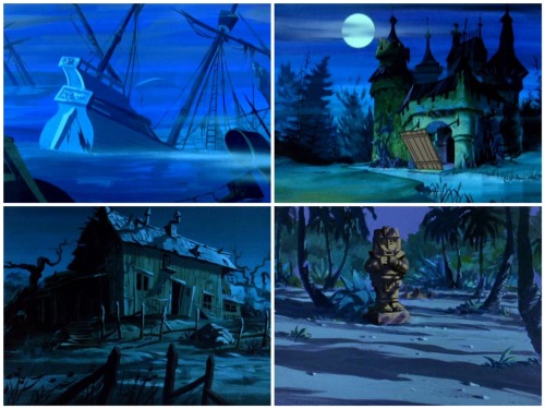 boomerstarkiller67: Scooby Doo, Where are You! - Background art (1969-1970) oh look it’s my 