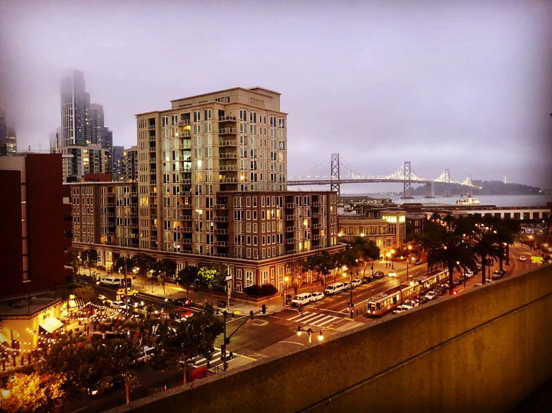 One of the worlds most beautiful cities, San Francisco, California. The Bay Bridge