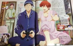 kannagisflameroses:  flamingo-chan:  The best Nozaki-kun magazine spread  OMFG LOOK AT MIKORIN’S PAJAMA I’M SO FUCKING DONE OMG 