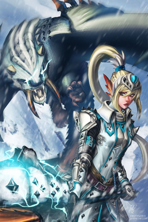 Monster Hunter: Barioth X by sakuyasworld