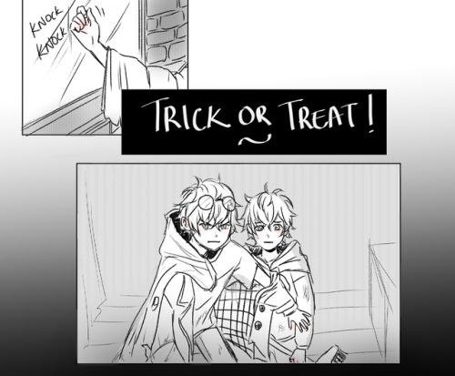 itsmeohmyo:  🎃BEST HALLOWEEN EVER! 🎃🍬🍭-Rated by Saeyoung & Saeran ChoiLord sorry for this killing anyones dash haha! also I know this trope has been done to death …but not by me dammit! 😂 I just want to give them sweets (and toothpaste)