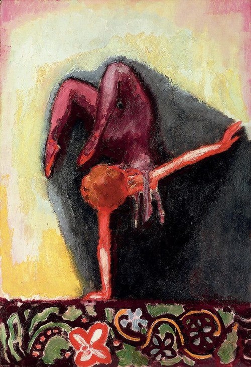 colin-vian: Kees van Dongen (Dutch, 1877-1968), L’acrobate. Oil on canvas.