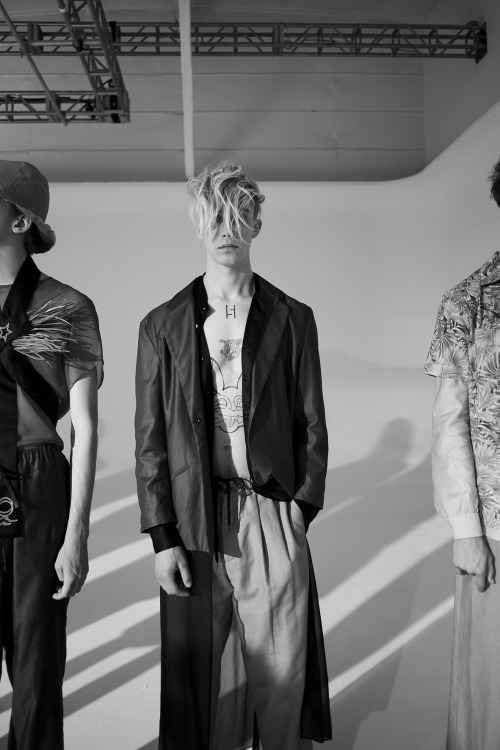 Fingers Crossed BTS for New York Fashion Week Menswear by Karina Ordell